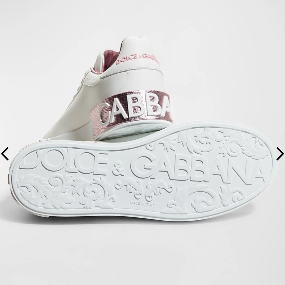Dolce & Gabbana Portofino Bicolor Logo Sneakers